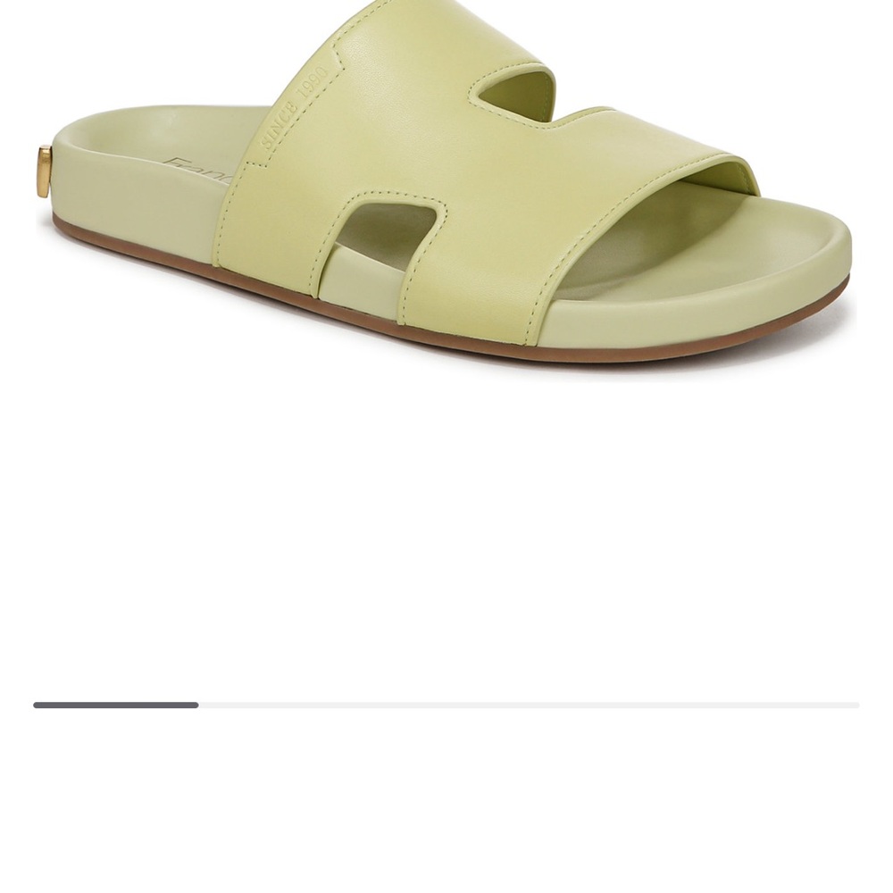 Franco Sarto Light Green Slide Sandals